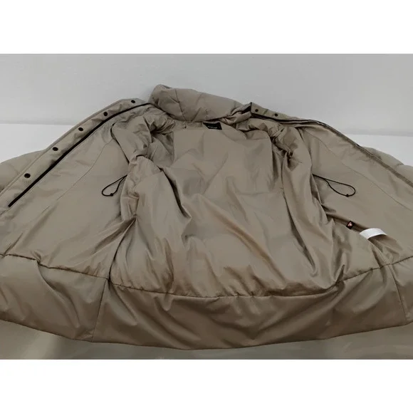 Everland The Renew Parka Men's L Tan Hooded Long 100% Recycled Polyester #J5326 - Picture 4 of 11